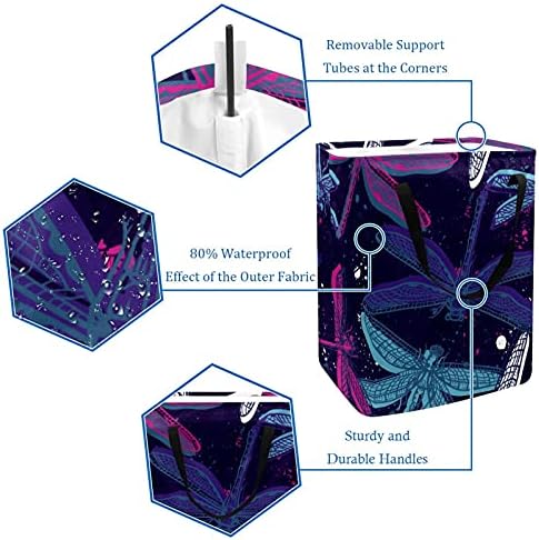 Renéficas de lavanderia cesta de pano grande cesta de sacola cesta de roupas dobráveis ​​cesto de roupa com alças