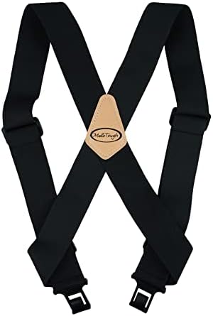 Melotough Outback Side Clip Suspenders/Perry Suspenders com elástico de largura de 2 polegadas
