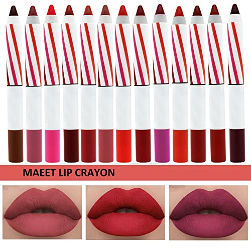 OUTFMVCH PUMPER LIP PUMPER Europeu e American Color Velvet 24 Color Lipstick Caneta de batom durar o sem desbotamento do copo