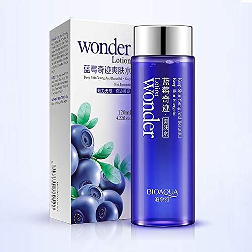 Bioaqua Wonder Loção de mirtilo natural Cuidado com a pele hidratante Efeito rápido de nutrir 120g