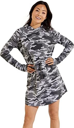 Coolibar UPF 50+ Womens Lumaleo Hoodie Dress - Sun Protective