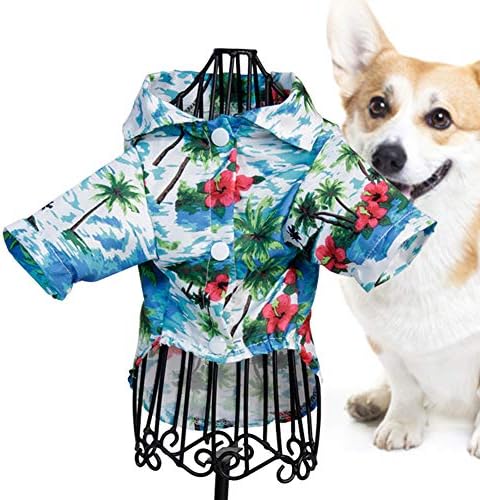 Hionre Hawaiian Dog Shirt, Animais de estimação de coco de coco