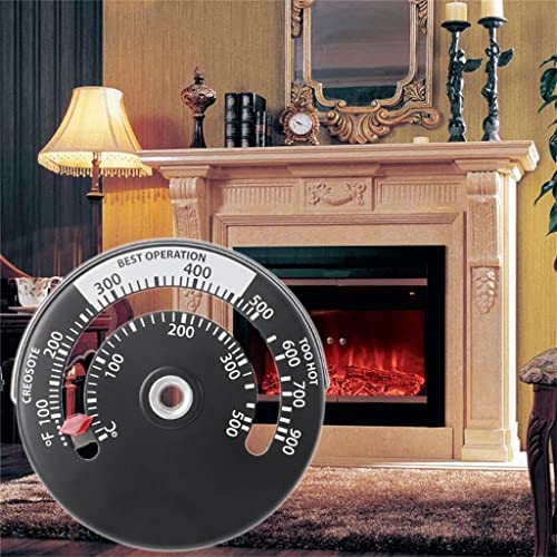 Sdfgh Magnetic Wood fogão Termômetro Fireplace Fan Stove Sonda Ferramenta de churrasco doméstico