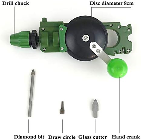 Syksol Guangming - Ferramenta manual de broca de mão do artesão, localizador de punção de ladrilhos, acessório de suporte