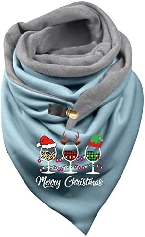 Lenços de Natal lenços femininos retro lenço boêmio lenço triangular lenço de triângulo de inverno de lenço de lenço impresso de Natal de Natal
