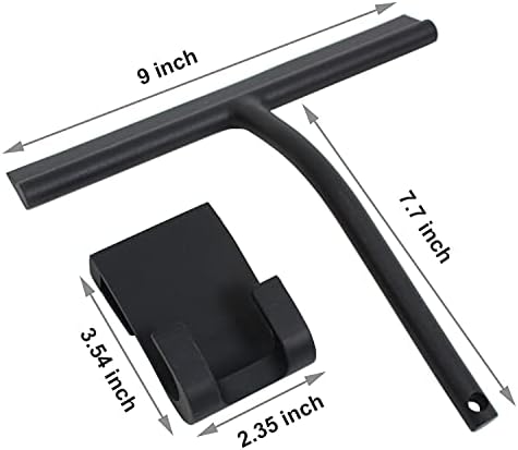 Jsmaster Squeegee para chuveiro de banheiro de vidro de vidro de silicone para a porta do chuveiro de vidro, banheiro, janela e vidro