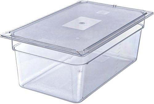 Carlisle Foodservice Products 10216U07 Policarbonato de primeira linha universal de tampa plana, 20-3/4 Comprimento