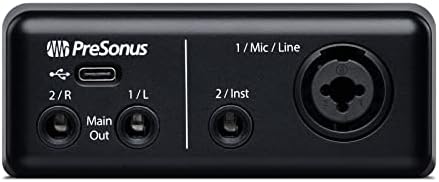 Presonus AudioBox Go | Interface de áudio USB-C para produção musical com software de gravação do Studio One Daw, tutoriais de música,