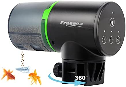 Aquecedor de aquário Freesea 25watt com termômetro submersível de aquário e alimentador automático de peixes automáticos