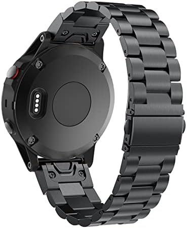 Dyizu Aço inoxidável 26mm 22mm RELUGUELA VABELA VABELA RÁPIDO PARA GARMIN FENIX 6 6X PRO 5X 5 PLUS 3 HR REGISTA EASYFIT Strap