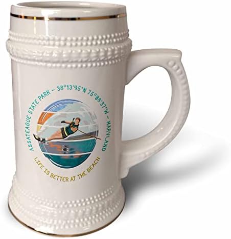 3drose Assateague Park State, Worcester County, Maryland Summer. - 22 onças de caneca