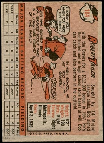 1958 Topps Baseball 164 Bob Taylor Excelente por Mickeys Cards
