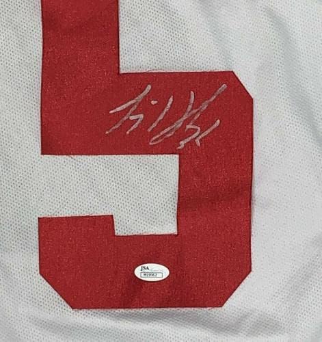 Jimmy Howard assinou o Detroit Red Wings Adidas Climalite Jersey Licenciou JSA CoA - Jerseys autografadas da NHL