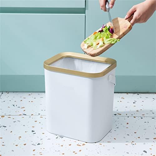 Feer Golden Lixt para para o banheiro da cozinha quadrúpede quadrúpede de lixo de lixo de plástico com tampa com tampa