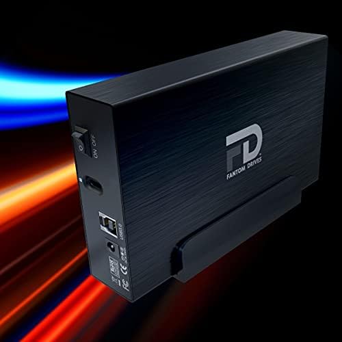 Fantom aciona 8 TB disco rígido externo - USB 3.2 Gen 1 Aluminium Case - Mac, Windows, PS4 e Xbox - Black GF3B8000U -A