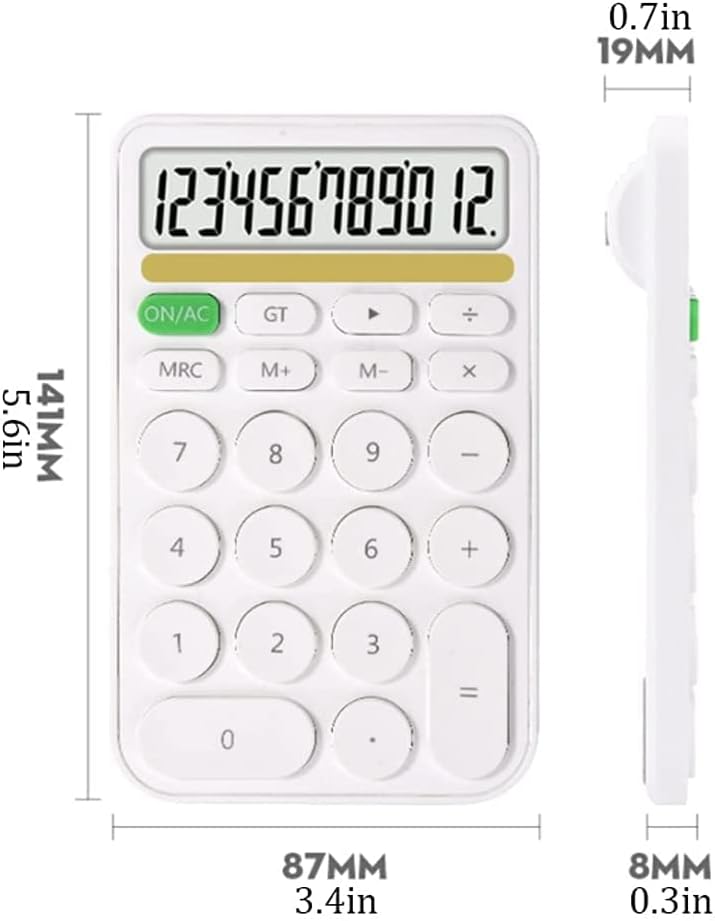 calculadoras calculadoras calculadora de 12 dígitos calculadora Candy Collulator Garle Buttons Desktop Calculadora para Escola Calculadora Electronics Presente Presente