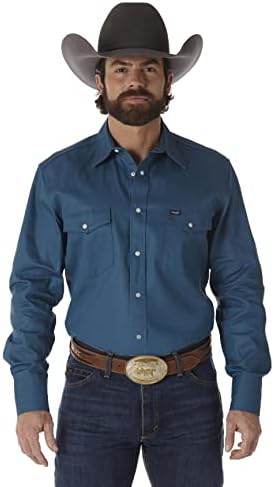 Wrangler Men's Cowboy Cut Western Snap Snap Snap Snap Work Finish