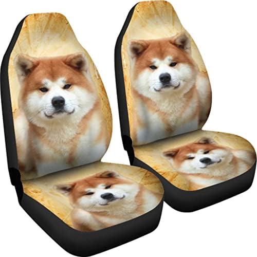 Capas de assento de carro com estampa de cachorro akita capas de assento de carro universal - capas de assento de carro com
