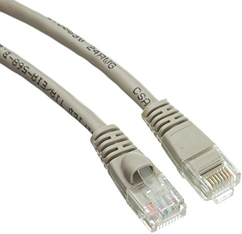 20 pés CAT5E Networking Ethernet UTP Cabo de patch, 350MHz, Cabo de inicialização moldado sem pretensão de gato para PC / roteador