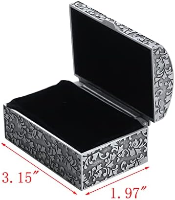 Minha caixa de jóias de metal vintage de metal mioney caixa de bugiganga caixa de bugiganga peito de jóias pequenas