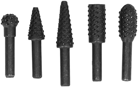 Arquivo, Hss 1/4in Shank Woodworking Polishing DIY 5pcs esculturas de broca de broca para borracha