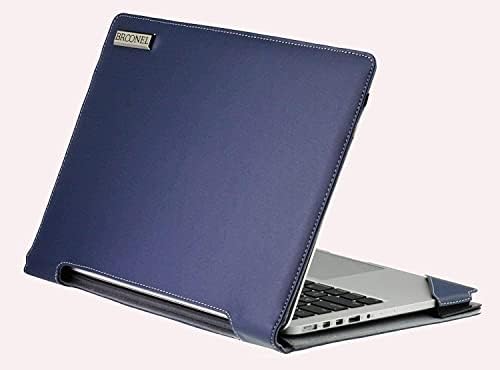 Broonel - Série de Perfil - Laptop de couro azul compatível com Dell Latitude 7400 2 -em -1 14 Laptop de negócios