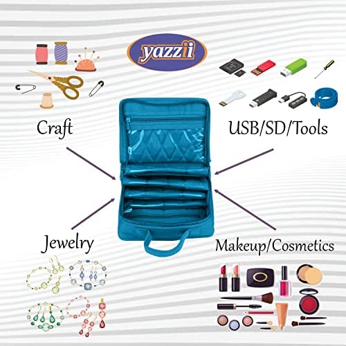 Yazzii Crafters Mini -Organizador Tote Bag - Organizador de armazenamento multiuso para artesanato, cosméticos e jóias