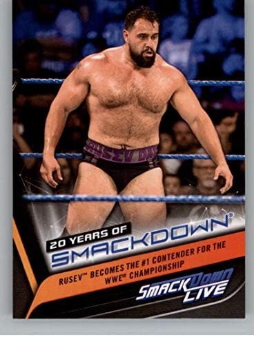 2019 TOPPS WWE SmackDown Live 20 anos de SmackDown SD-45 RUSEV Wrestling Trading Card