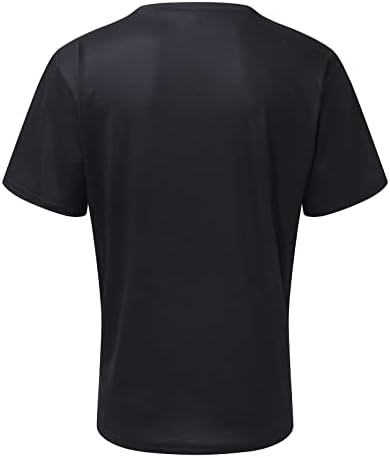 Camisetas masculinas de manga curta V camisas de pescoço moda moda de férias de férias de algodão gráfico de verão camisetas