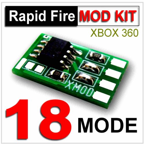 Xmod Rapid Fire Kit 18 Modos, DIY para Xbox 360 Modded Controller - Cod - Ghost, Black Ops - Stealth, Akimbo -Burst, 18 Modos