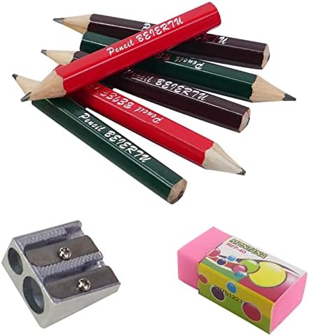 Pequena de mão para crianças, desenhando e escrevendo lápis hexagonal curto, adequado para Mini Lápis de madeira de 2