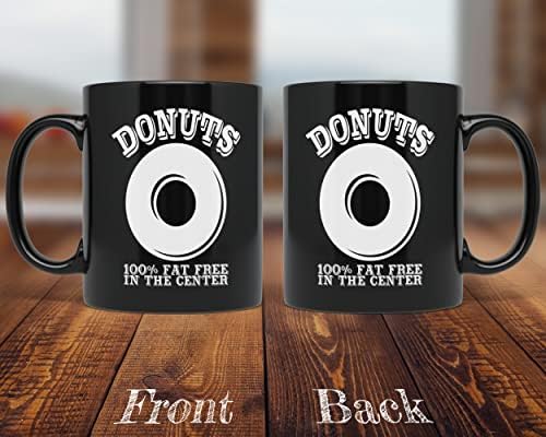 Pixidoodle Food Lovers Fat Free Donut Coffee Caneca