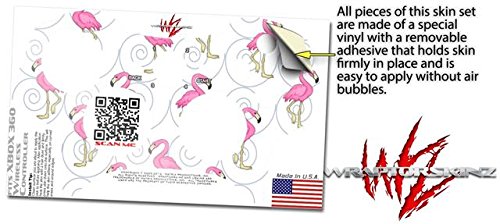 Flamingos em branco - Satorskinz Decalque Vinil Skin Compatível com o controlador sem fio Xbox 360