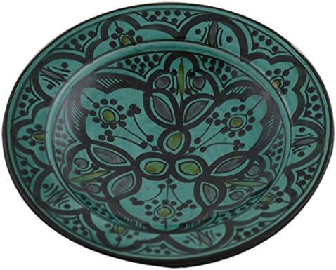 Placas de cerâmica Marrocano Apertizador artesanal Tapas Servando decorativas de 8 polegadas