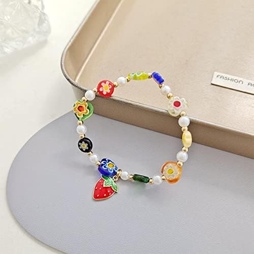 Mens Jewelry Conjunto do Dia das Mães Bracelet Retro criativo Fruta Fruta Sweet Small Fresh Fresh Bracelet