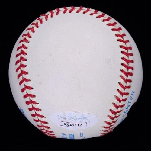 Amazing Mickey Mantle e Ted Williams Dual Oal Baseball JSA Loa #XX49117 - Bolalls autografados