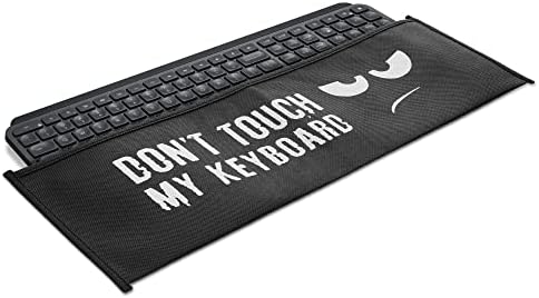 Capa do teclado Kwmobile Compatível com Logitech MX Keys sem fio - Capa de poeira PC Teclado Caixa de teclado - Não toque no meu teclado