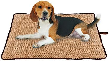 Camas de cães Pawise para cães pequenos médios grandes, tapete lavável de caixas de cachorro, almofada para dormir de estimação em material de teflon para uso interno e externo, M