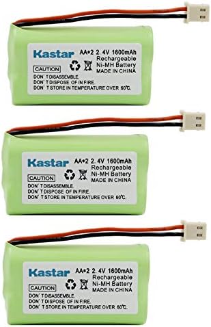 Kastar 3 pacote 2.4V Substituição de bateria sem fio de 1600mAh para Vtech BT175242 BT275242 89-1341-00-00 CS6128 Sony BP-T50 BPT50