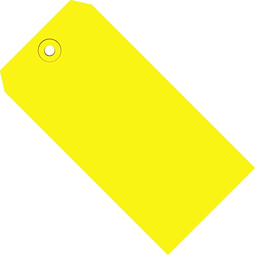 Navio agora fornece tags de remessa SNG11071C, 13 pt, 5 3/4 x 2 7/8, 5,75 Largura, 2,875 Comprimento, amarelo