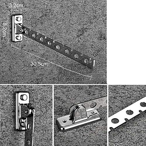 UXZDX Aço inoxidável dobrável cabide de montagem de parede Rack de secagem de roupas de secagem novos suprimentos O