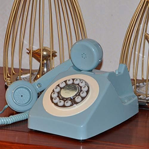 N/A Retro Retro Rotário Phone Antique Wired Continental Telefone Decoração