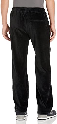 Calça de veludo casual de cordão de neff masculino masculino com bolsos