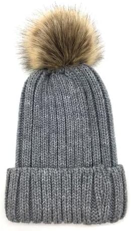 Gorros -chapéu para homens e mulheres gorro de inverno com pom clássico malha malhada chapéu de caveira chapéu ao ar livre