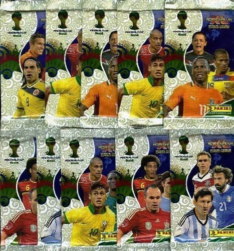 2014 Panini Adrenalyn XL Copa do Mundo Brasil Factory selou uma enorme caixa de reforço com 50 pacotes de papel alumínio