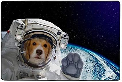 Meu pequeno cão ninho cão astronauta tocam tapete de tapete de tapete de bebê rastreador de arbusto não deslizante para a sala de