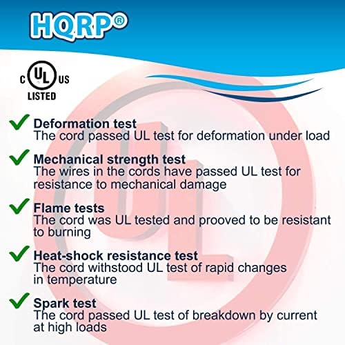 Pacote HQRP CAB CA CA POWER + FILTO COMPATÍVEL COM SÉRIE DO SUBRIGADOR NV350 NV355 NV356 NV357 VAI CLEARIA AS VIRUE