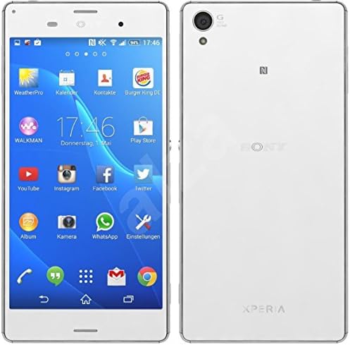 Sony Xperia Z3 D6603 5.2 White 16GB IP65/IP68 FactoryUnlocked LTE 4G 3G 2G GSM Cell Phone - Versão Internacional sem garantia