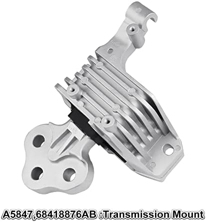 JDMON 3PCS Motor e transmissão Montagem Substituição para Chrysler 200 2.4L 2015-2019, Jeep Cherokee 2014-2021Compatible com 68192831AF,