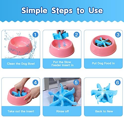 Slow Feeder Dog Bowls Inserir, HEAMO SILICONE SPIRAL OCTOPUS INSERIR SLUPEDOR COM CULHO FORTURO